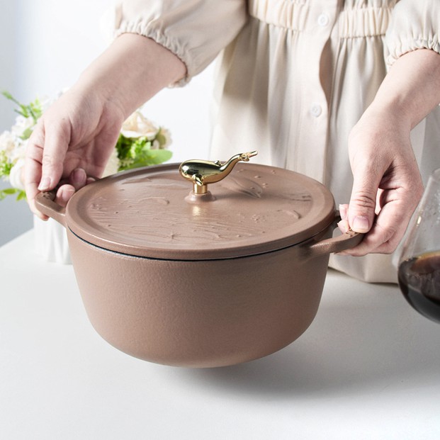 Enameled Cast Iron Soup Pot 3 Enameled Cast Iron Soup Pot 3
